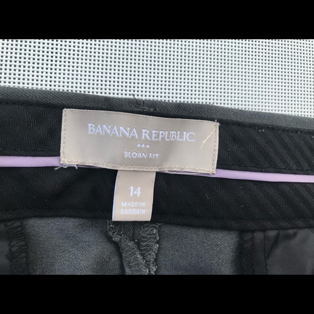 Banana Republic charcoal grey Sloan trousers size 14